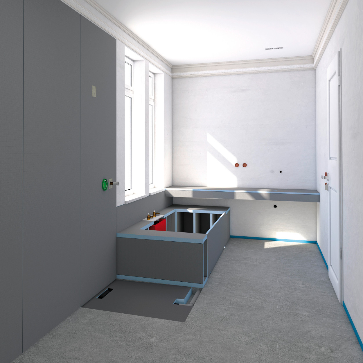 Wedi Bathboard Badombouw